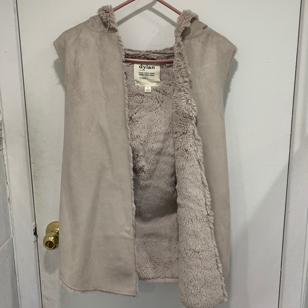 Hooded Faux Fur Vest